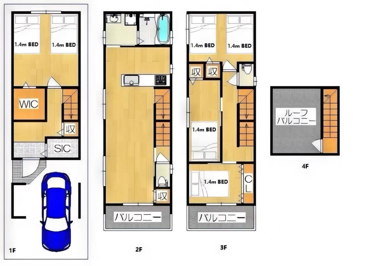 Westhouse A 天下茶屋店 Villa Osaka Eksteriør billede